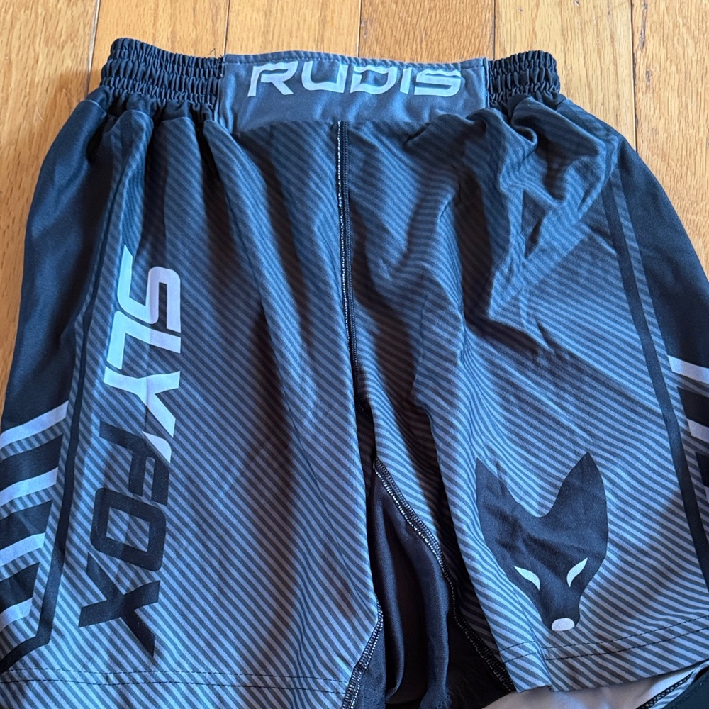 Rudis Kids Black Sports Shorts